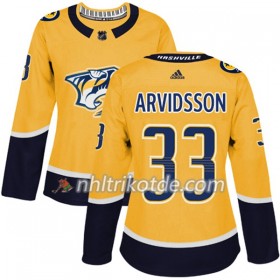 Nashville Predators Trikot Viktor Arvidsson 33 Adidas 2017-2018 Gold Authentic - Dame
